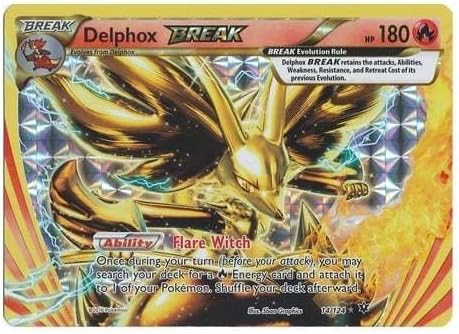 Fates Collide POKEMON XY Delphox 14/124 Break Holo