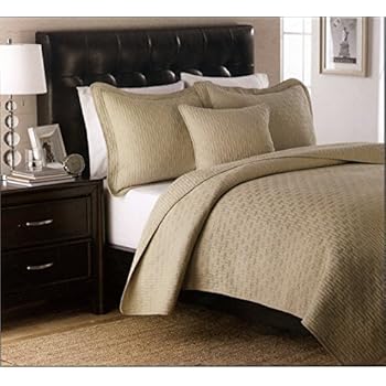 Amazon.com: Marcini Luxury King Size 3-piece Cotton Quilt