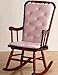 Baby Doll Bedding Heavenly Soft Adult Rocking Chair Cushion Pad Set Chair not Included, Pink