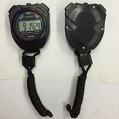 Unmengii Electronic Walking Timer Countdown LCD Sports Equipment Time Digital Chronograph New Stopwatch