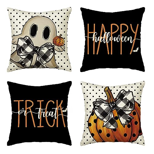 AVOIN Halloween Ghost Pillow Cover Set