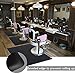 Bigacc 3 x 5 ft. Salon Floor Mat Barber Shop Chair Floor Anti Fatigue Mat For Hair Styling-Black Rectangle Comfort Beauty Salon Chair Floor Mat 1/2 in. Thick (Black)