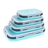 VIGIND Set of 4 Collapsible Foldable Silicone Food