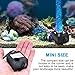 Maxesla Submersible Water Pump 80 GPH (300L/H) Mini Electric Fountain Water Pump with 12 LED Light and 2 Nozzles, Quiet Water Pump for Pond/Aquarium/Fish Tank/Statuary with 4.92ft (1.5M) Power Cord