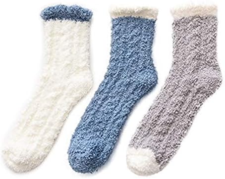 Winter Womens Warm House Slipper Socks Super Soft Microfiber Fuzzy Home Socks