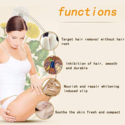 110 ML Hair Removal Cream for Body Leg Armpit Unisex No Damage No Pain Anti Allergic Mousse Spray Foam Mousse Natural Painless Depilatory (Hot Pink)