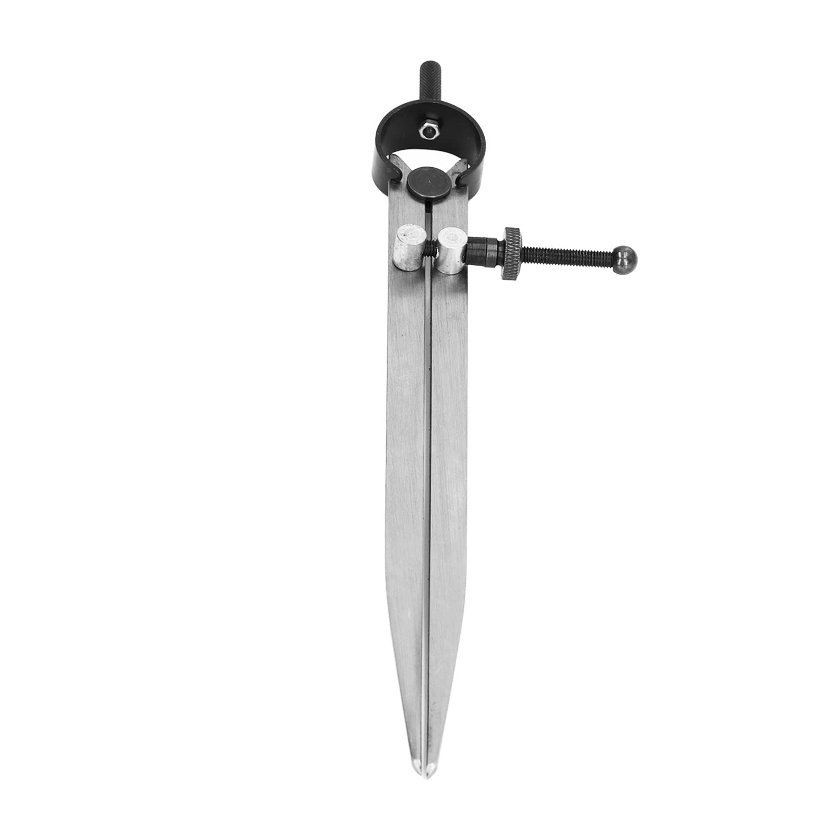 Kadimendium Wing Divider Adjustable Divider Calipers Scriber Caliper Tool Line Location Scriber Drawing Compass with Spring Nut for Leather Scribing and Marking (200mm)