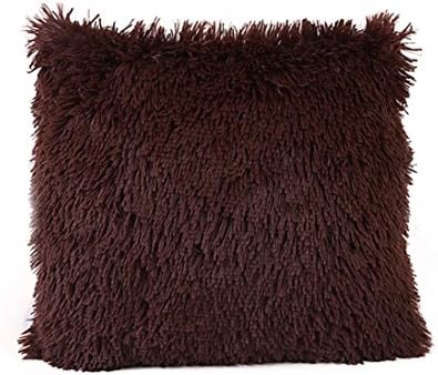 Tootu Pillow Case Sofa Waist Throw Cushion Cover Home Decor (Brown)
