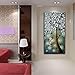 Asdam Art -3D Oil Paintings 100% Hand Painted Pictures of Trees Home Canvas Wall Art Dining Room Paintings for Living Room Wall Décor Framed Art for Bedroom (20x40 inch)