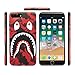 iPhone 7/8 Plus Shark Face Case Street Fashion: Luxury Flexible Durable Designer Protective TPU Cover/Bumper/Skin/Cushion with Wrist Strap only for 5.5