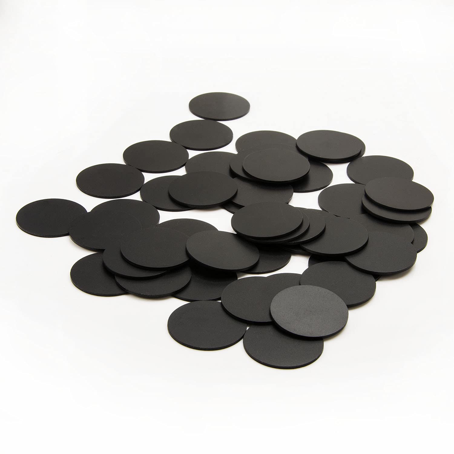 50 pcs NFC Tag NTAG215 Card Coin Black, Rewritable NTAG215 NFC Card PVC Card Round 25mm, 504 Bytes Memory RFID Card, Compatible with TagMo Amiibo and NFC-Enabled Smartphones