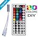 LEDMO Mini 44Key IR Remote Controller for SMD 3528 5050 RGB LED Strip Light