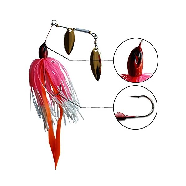 NetAngler-9pcs-Fishing-Spinner-Hard-Lure-Spinnerbait-Pike-Bass-Double-Willow-Blade NetAngler-9pcs-Fishing-Spinner-Hard-Lure-Spinnerbait-Pike-Bass-Double-Willow-Blade