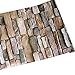 GURMORE Stone Brick Wallpaper, 3D Effect PVC Peel and Stick Wallpaper for Home Design and Room Decoration (brick01)