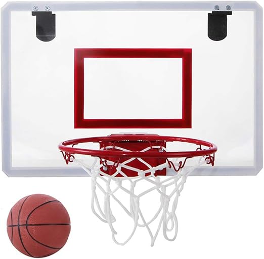 KNDJSPR Mini Juego de aro de Baloncesto, Over The Door Basketballs ...