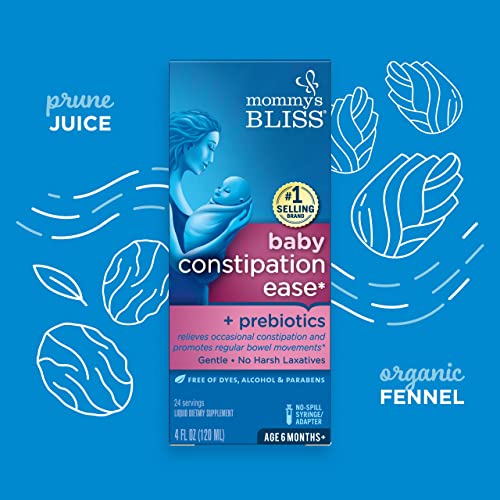 Mommy's Bliss Constipation Ease + Prebiotics, Relieves Occasional