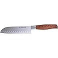 IMUSA USA 6" IMU-73055 Stainless Steel Santoku Knife with Woodlook Handle, Woodlok