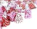 CrazyOutlet Hershey's Hugs Red Pink Warp, Valentines Day Kisses Hugs Candy Bulk Assortment, 2 Lbs