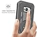 S8 Plus Case, Galaxy S8 Plus Case, DUEDUE Ring Kickstand Belt Clip Holster, Heavy Duty Shockproof Rugged Bumper Hybrid Full Body Protective Case for Samsung Galaxy S8 Plus(6.2 inch)for Men/Boys, Black