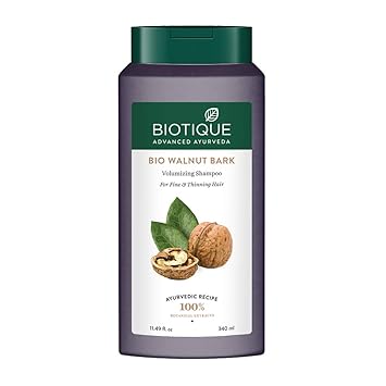 Biotique Bio Walnut Bark Volumizing Shampoo for Fine & Thinning Hair, 340 ml