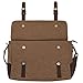 S-ZONE Vintage Canvas Messenger Mens Briefcase Shoulder Laptop Bag Large Satchel for 15.6 Inch laptop
