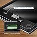 Etekcity Digital Body Weight Bathroom Scale with Step-On Technology, 400 Pounds, Body Tape Measure Included, Elegant Black (12 inch x 12 inch upgraded Platform)