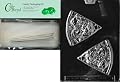 Cybrtrayd Mdk25S-K086 Pizza Slice Kids Chocolate Candy Mold with Packaging Bundle, Includes 25 Cello Bags, 25 Silver Twist Ties and Chocolate Molding Instructions