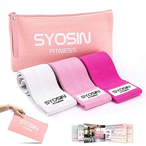 SYOSIN-Resistance-Bands-Non-Slip-Exercise-Loop-Bands-for-Hips-and-Glutes-3-Resistance-Levels-for-Butt-Legs-and-Whole-Body-Work-Out-Durable-Strong-Fitness-Bands-for-Pilates-Yoga-and-Body-Building SYOSIN Resistance Bands, Non-Slip Exercise Loop Bands for Hips and Glutes 3 Resistance Levels for Butt, Legs and Whole Body Work Out, Durable Strong Fitness Bands for Pilates, Yoga and Body Building
