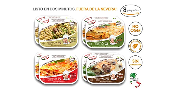 Comida Lista Microondas Fusilli Lasagna Bolognese Lasaña ...