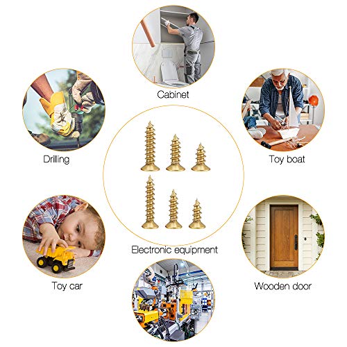 Gobesty Kleine Selbstschneidende Schrauben,1200 Stücke Edelstahl Blechschrauben M2 M2.5 6/8/10m Flachkopf… – Bild 6