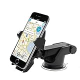 Car Phone Holder, Rowell 360 Rotating Universal Windshield Dashboard Car Mobile Phone Mount Cradle(Adjustable Distance) with Sucker for iPhone 7/7 Plus,iPhone 6, Samsung Galaxy S8 and Other Smartphone