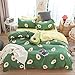 BeddingWish Cartoon Printed Green Avocado Bedding Hidden Zipper Reversible Kids Duvet Cover Sets-Twin (3Pcs)