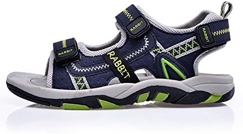 KKIDSS Boys Girls Velcro Beach Sport Water Sandals Summer Athletic Kids Shoes Deep blue 10.5 M US Little Kid