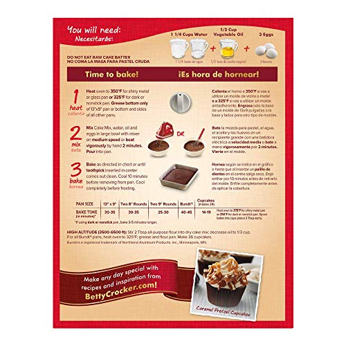 Betty Crocker Triple Chocolate Fudge Cake Mix and Chocolate Frosting