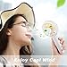 Mini Handheld Fan, Portable Personal USB Fan, USB Rechargeable Battery Operated Fan with Stand Base - 3 Settings Portable Desk Fan for Office Home Outdoor Travelling (Grey & Yellow)