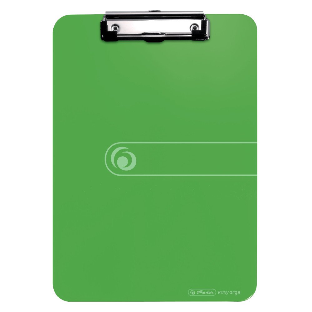 Herlitz 10842409 Clipboard A4 Kraft Paper Cover with Clip Mechanism and Hanging Hole, FSC Mix. Assorted Colours. Apple