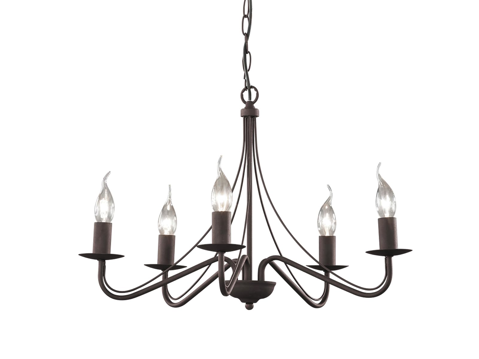 Reality Leuchten Country A++ to E, Metal, Metal, Rust-Coloured, 15,5 x 15,5 x 172 cm, E14