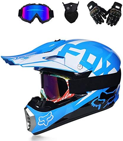 NGB Motocross Helmet Off Road Motorcycle Helmet ATV Cross DOT Helmets Motorcycle Crossbike Enduro Sport with Gloves Storm Mask and Glasses (7 style)