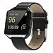 Henoda Compatible with Fitbit Blaze Bands Leather and Frame,Small Black Blaze Band for Women