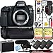 Canon 1897C002 EOS 6D Mark II 26.2MP Full-Frame DSLR Camera Body Bundle with 2X 64GB Memory Card, 3X Battery, Battery Grip, Microphone, 1 YR CPS Enhanced Protection Pack and Accessories (15 Items)