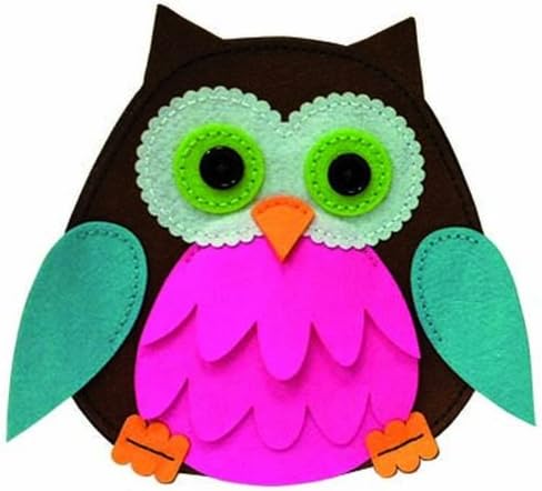 Amazon Com Kleiber Felt Owl Mini Ruck Sack Craft Set Pink Front