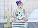 Mermaid Cupcake Toppers + Wrappers- 48 pcs- [Decoration for Little Mermaid Theme, Under The Sea Theme, Baby Shower Birthday Party Favors, Mermaid Tail, Seahorse Food Picks + Scale Cupcake Wrapper]