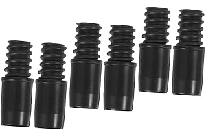 HAKIDZEL 6pcs Threaded Tip Repair Kit for Broom and Mop Handle Poles Easy Install Replacement Adapter with