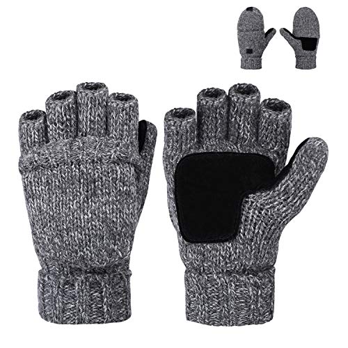 mens wool convertible mittens