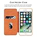 iPhone 7 Plus Case, TORUBIA Genuine Leather Wallet Card Slot Holder Flip Book Design Classic Minimalist Style Lightweight Ultra Thin Slim Fit Full Body Protective Cover Case for iPhone 7 Plus - Brown