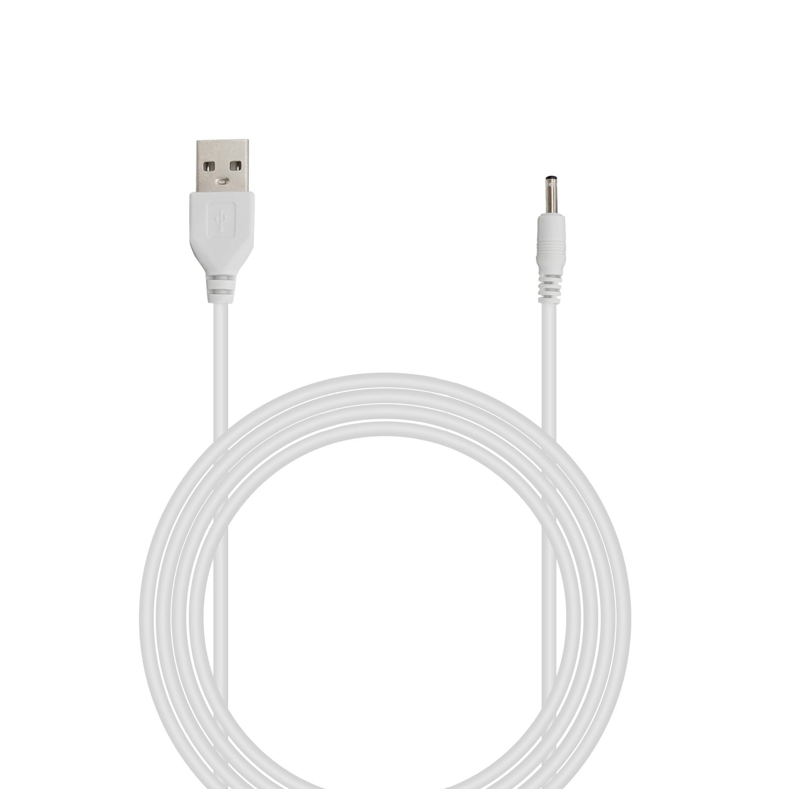 Photo 1 of PDEEY Charger Cord Replacement for Aquasonic Icon Rechargeable Toothbrush, Bitvae Electric Toothrush D2/S2, C2 Water Flosser, USB DC Charging Cable 5 FT, White