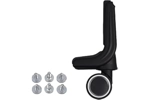 SHOWKOO Luggage Suitcase Replacement Wheels Rubber Swivel Caster Wheels Bearings Repair Accessories Right Rear (013)