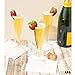 48 Premium Plastic Champagne Flutes - Bulk One Piece Champagne Glasses for Wedding, Party, Toasting, Mimosa or Cocktails
