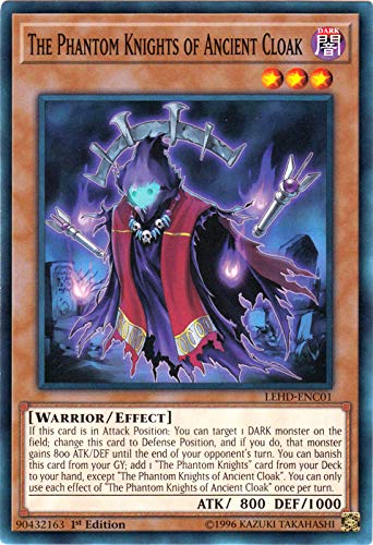 Yu-Gi-Oh! - The Phantom Knights of Ancient Cloak - LEHD-ENC01 - Common - 1st Edition - Legendary Hero Decks - Phantom Knights Deck