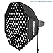 Neewer 32x32inches/80x80centimeters Octagon Flash Softbox with Grid and Bowens Mount Speedring Compatible with Nikon Canon Sony Pentax Olympus Panasonic Lumix Neewer Flash